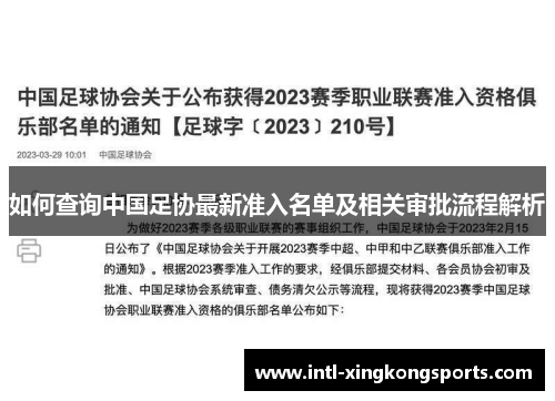 如何查询中国足协最新准入名单及相关审批流程解析